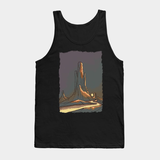 Storm sunrise Tank Top by Swadeillustrations